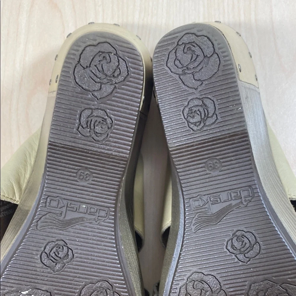 Dansko Fern Tan and Brown Wedge Shoes with Comfort Design